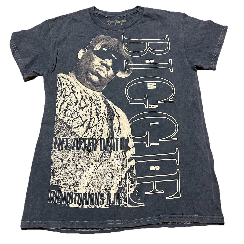 The Notorious B.I.G. Life After Death Graphic T-Shirt Blue Medium Brooklyn Mint